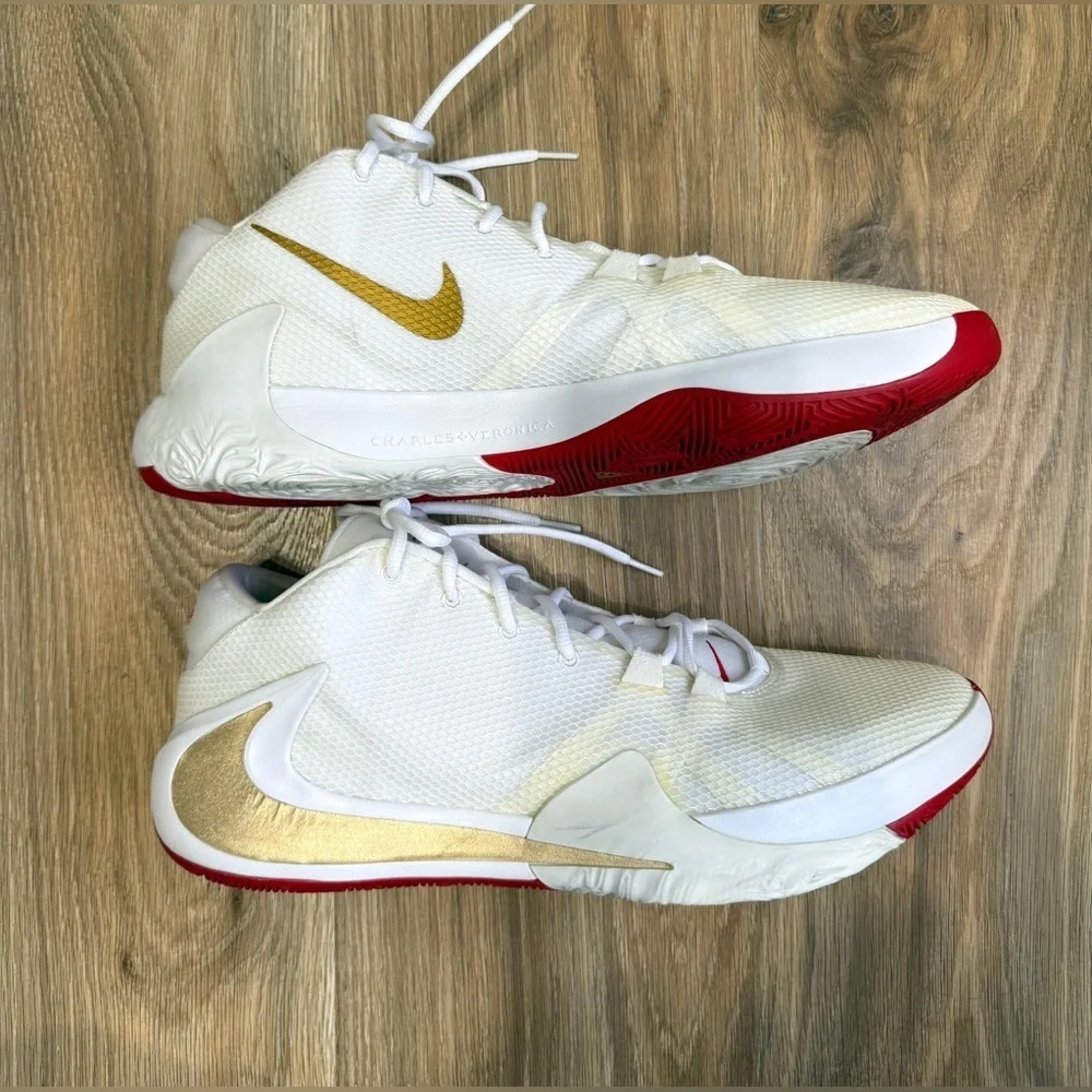 Nike Zoom Freak 1 Player Exclusive White Gold Red